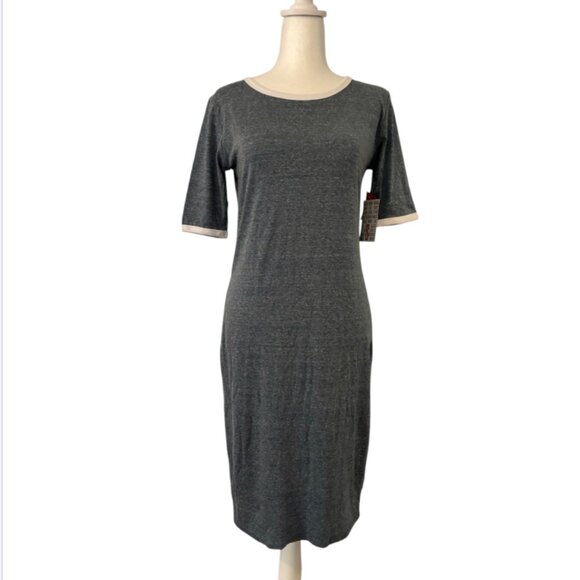 LuLaRoe "Julia" Gray Dress Small - Picture 1 of 5